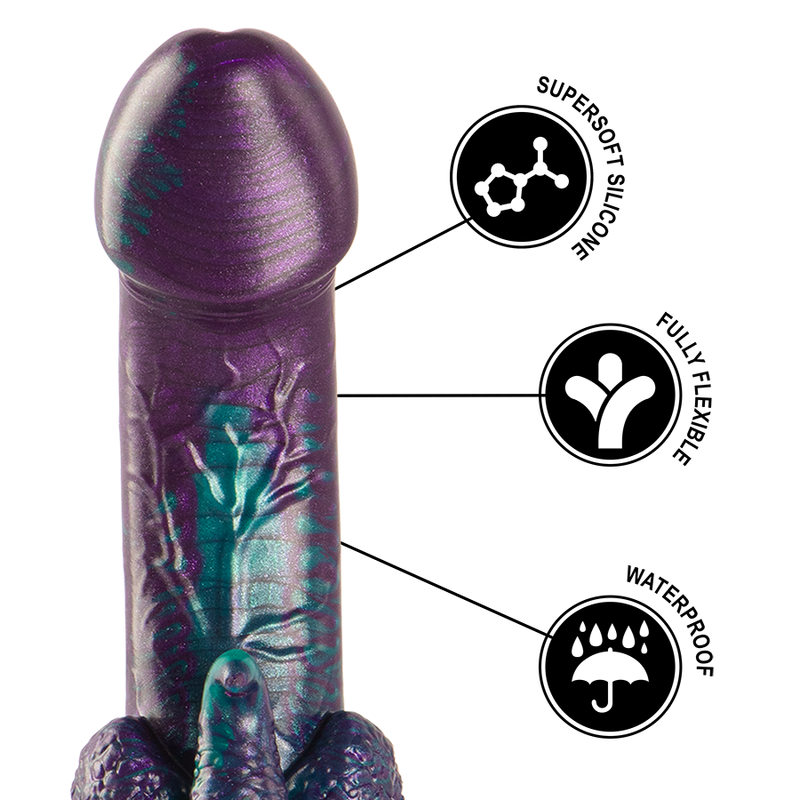 EPIC - BASILISK DILDO DOBLE PLACER ESCAMOSO TAMAÑO PEQUEÑO EPIC