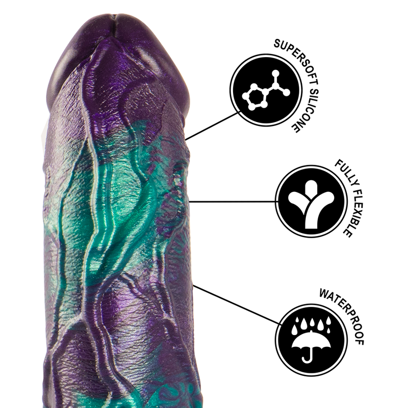 EPIC - BASILISK DILDO DOBLE PLACER ESCAMOSO TAMAÑO GRANDE EPIC