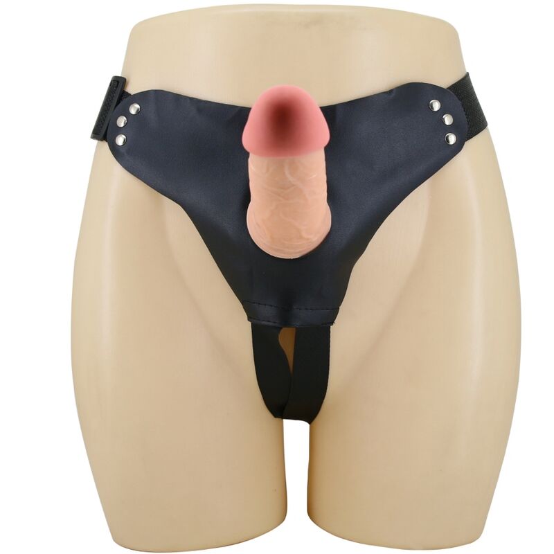 PRETTY LOVE - MAVIS HARNESS BRIEFS UNIVERSAL CON DILDO 19 CM NATURAL PRETTY LOVE
