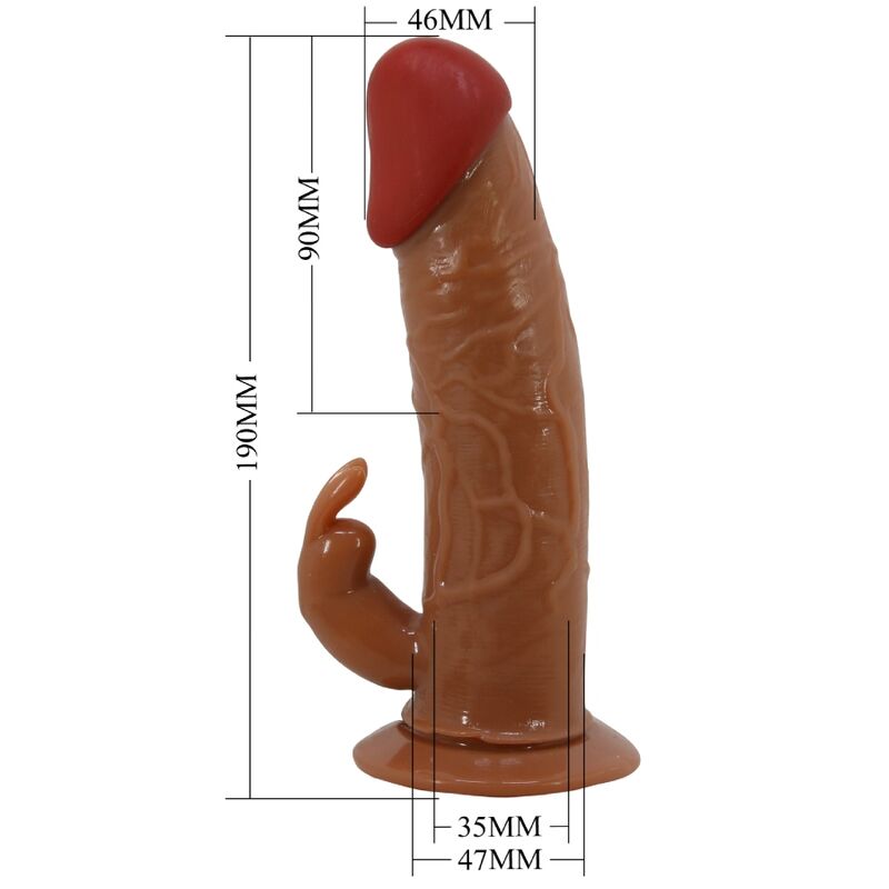 PRETTY LOVE - MARION HARNESS BRIEFS UNIVERSAL CON DILDO VIBRACIÓN 19 CM MULATO PRETTY LOVE