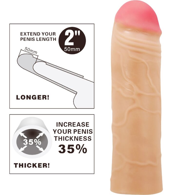 PRETTY LOVE - CHANE FUNDA DE PENE EXTENSORA NATURAL PRETTY LOVE MALE