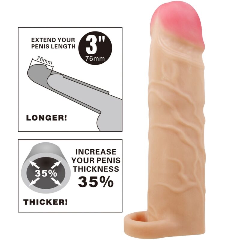 PRETTY LOVE - GERD FUNDA DE PENE EXTENSORA NATURAL PRETTY LOVE MALE
