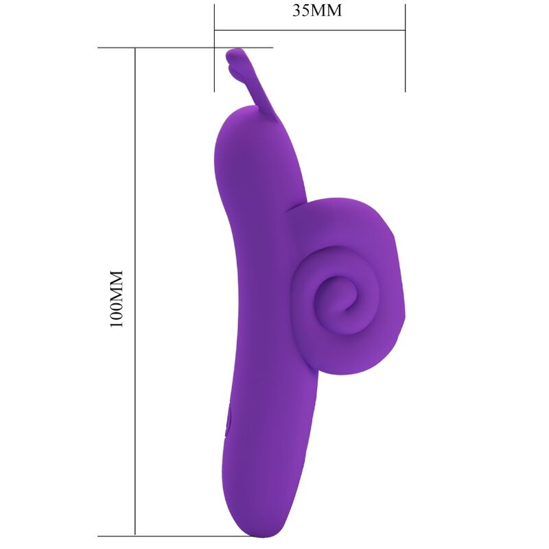 PRETTY LOVE - SNAIL PODEROSO ESTIMULADOR DE DEDO MORADO PRETTY LOVE