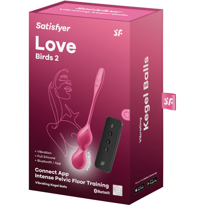 SATISFYER - LOVE BIRDS 2 BOLAS KEGEL VIBRADORAS + APP GRATUITA SATISFYER BALLS