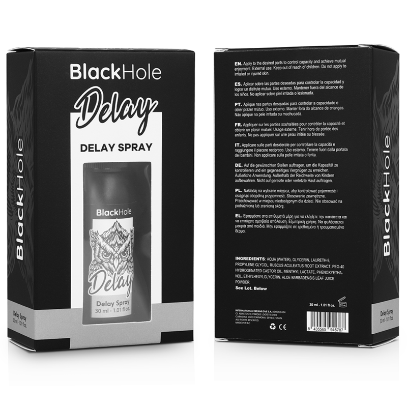 BLACK HOLE - SPRAY RETARDANTE STUDY FORTE 30 ML BLACK HOLE