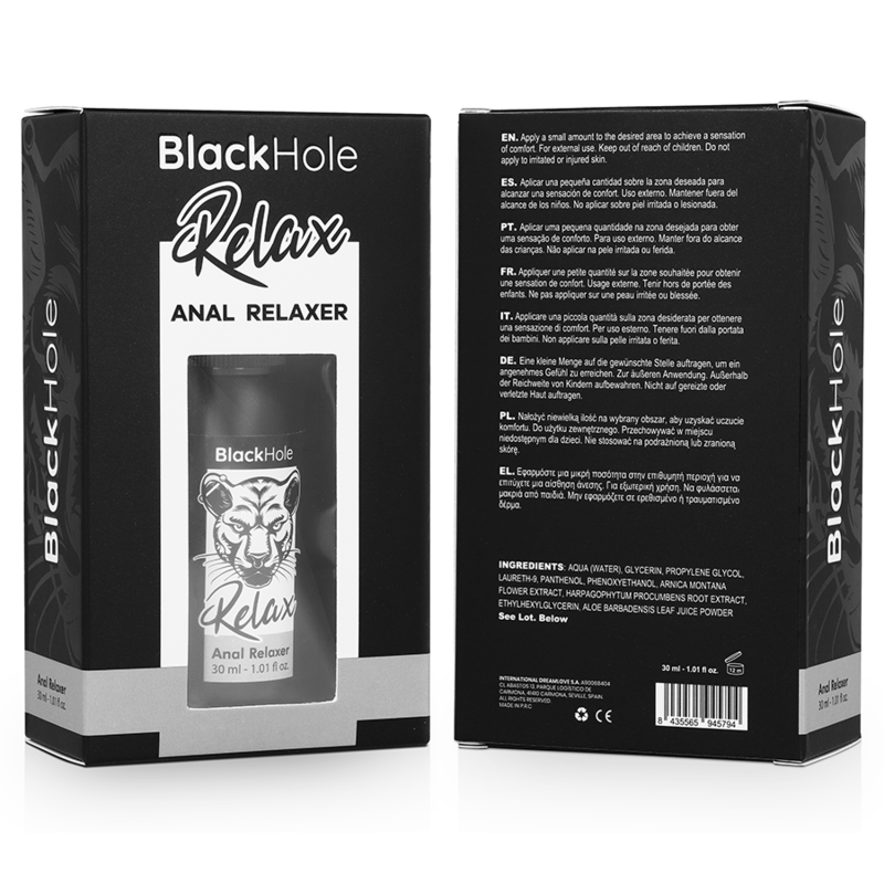 BLACK HOLE - SPRAY EXPLORER RELAJANTE ANAL 30 ML BLACK HOLE