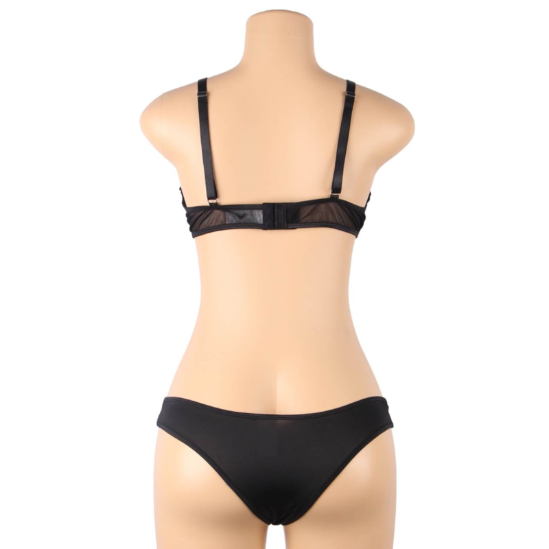 SUBBLIME - SET DOS PIEZAS SUJETADOR TRANSPARENCIAS Y TIRAS S/M SUBBLIME SETS