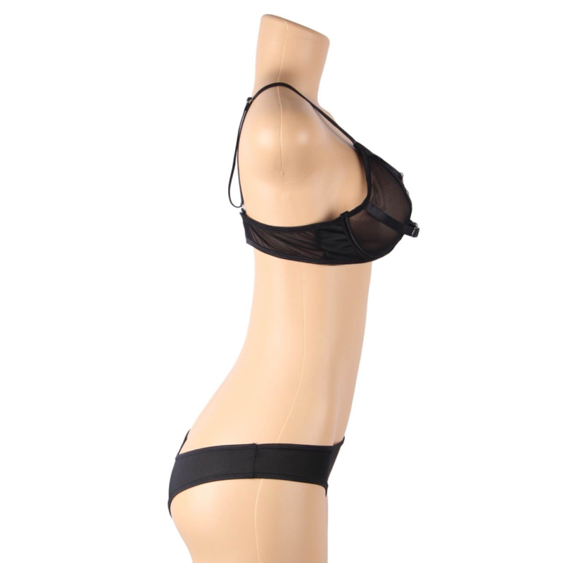 SUBBLIME - SET DOS PIEZAS SUJETADOR TRANSPARENCIAS Y TIRAS S/M SUBBLIME SETS