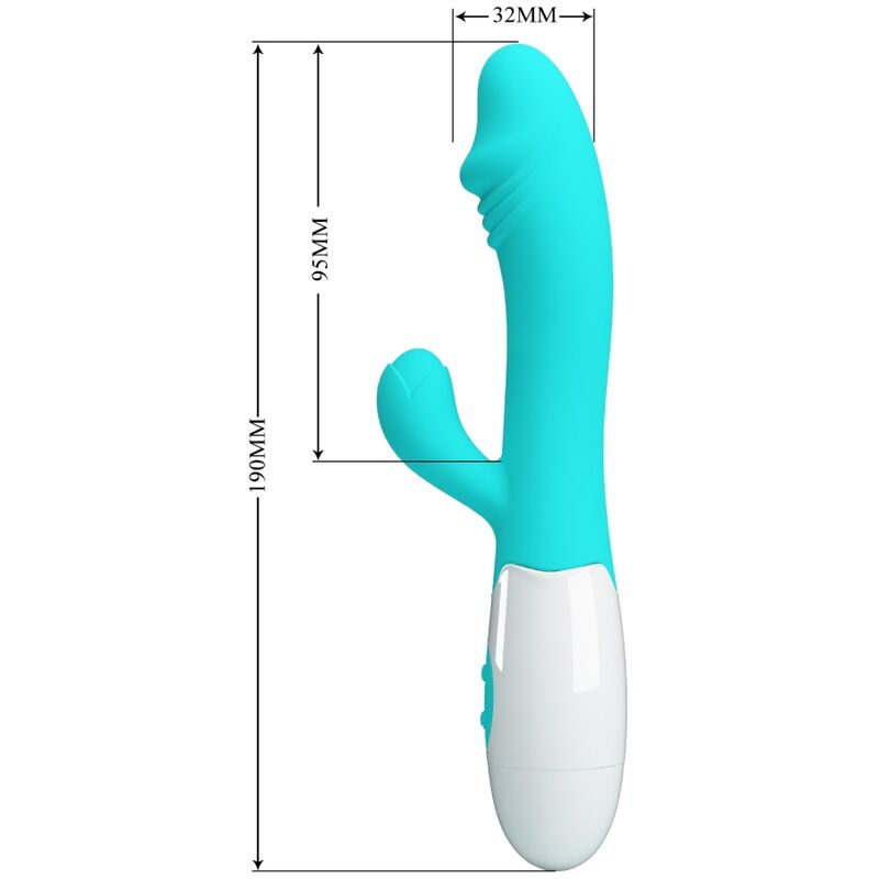 PRETTY LOVE - SNAPPY VIBRADOR PUNTO G VERDE AGUA PRETTY LOVE FLIRTATION