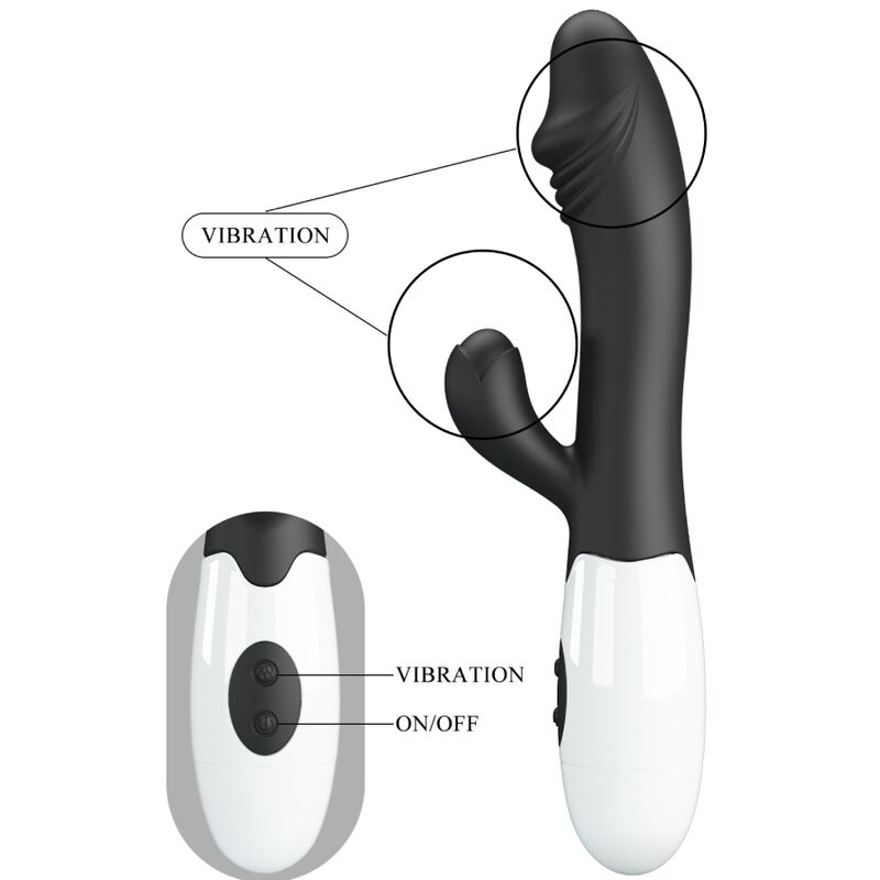PRETTY LOVE - SNAPPY VIBRADOR PUNTO G NEGRO PRETTY LOVE FLIRTATION
