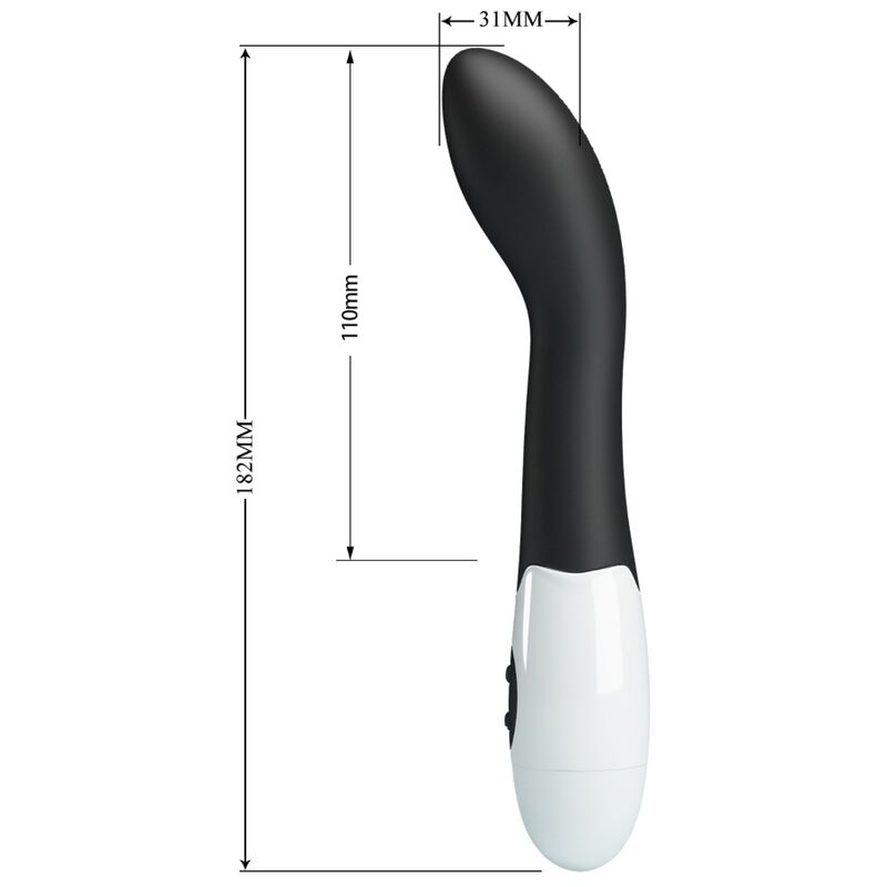 PRETTY LOVE - BISHOP VIBRADOR PUNTO G 30 MODOS NEGRO PRETTY LOVE FLIRTATION