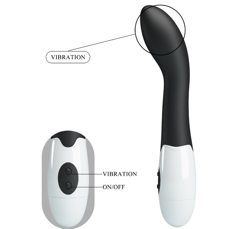 PRETTY LOVE - BISHOP VIBRADOR PUNTO G 30 MODOS NEGRO PRETTY LOVE FLIRTATION