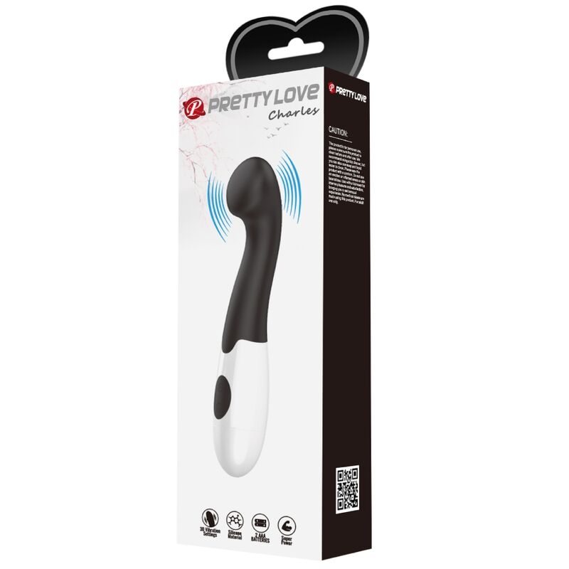 PRETTY LOVE - CHARLES VIBRADOR PUNTO G 30 MODOS NEGRO PRETTY LOVE FLIRTATION