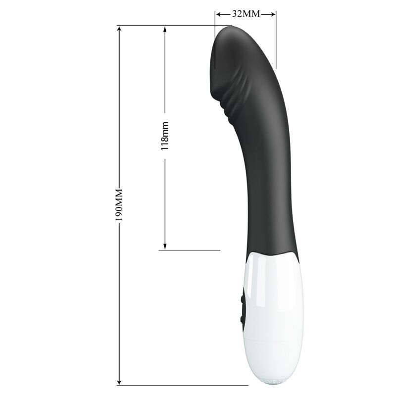 PRETTY LOVE - ELEMENTAL VIBRADOR PUNTO G 30 MODOS NEGRO PRETTY LOVE FLIRTATION