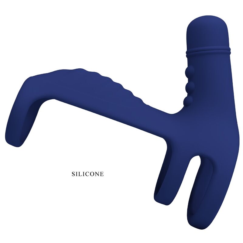 PRETTY LOVE - ELISH ANILLO VIBRADOR CON EXTENSIÓN AZUL PRETTY LOVE MALE