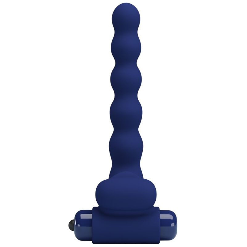 PRETTY LOVE - AJMAL ANILLO VIBRADOR CON PLUG AZUL PRETTY LOVE MALE