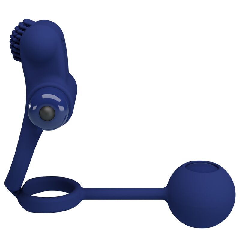 PRETTY LOVE - REMINGTON DOBLE ANILLO VIBRADOR CON PLUG AZUL PRETTY LOVE MALE
