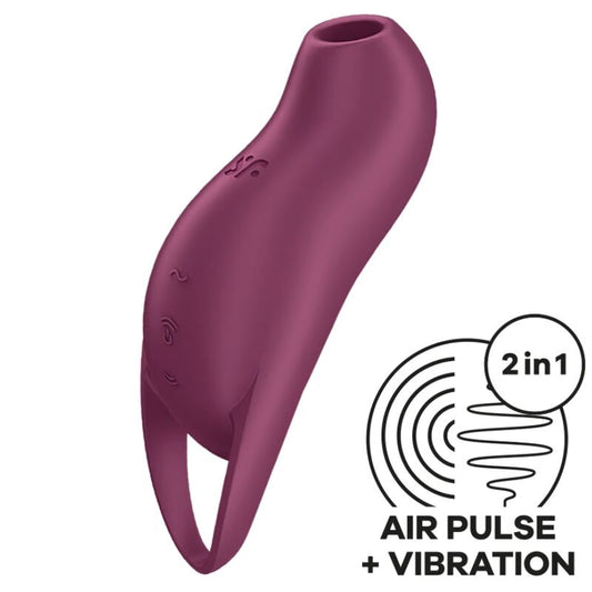 SATISFYER - POCKET PRO 1 ESTIMULADOR CLÍTORIS GRANATE SATISFYER AIR PULSE