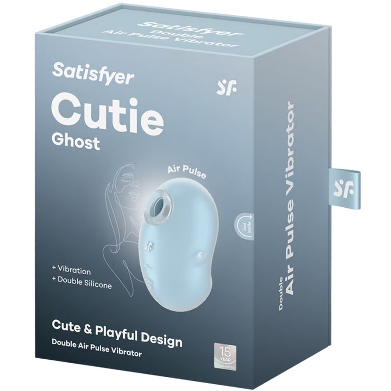 SATISFYER - CUTIE GHOST VIBRADOR LAY-ON AZUL CLARO SATISFYER LAYONS