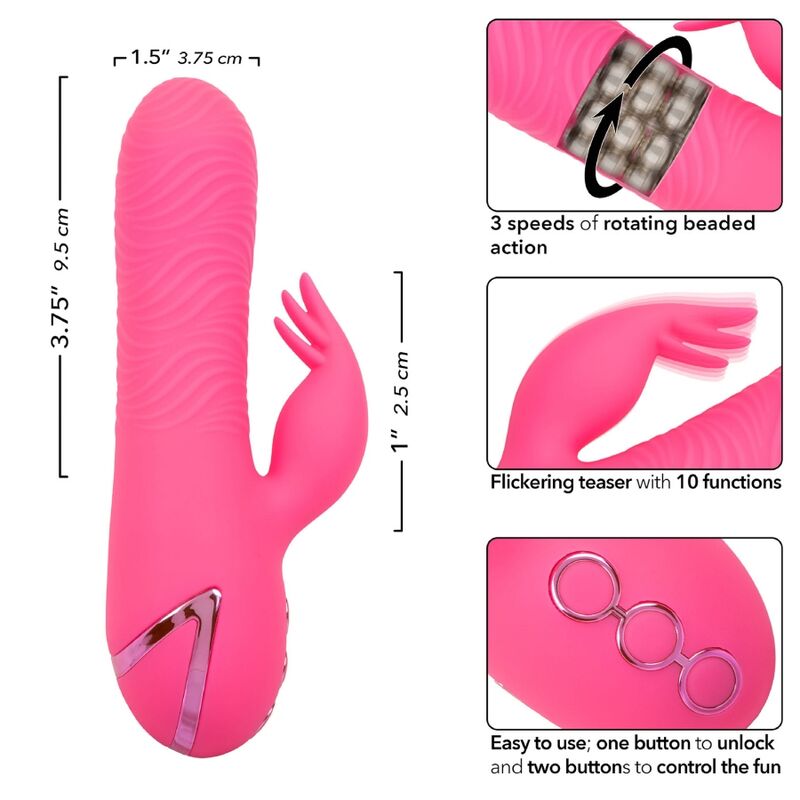 CALEXOTICS - SACRAMENTO SWEETIE VIBRADOR RABBIT ROSA BY CALIFORNIA DREAMING CALEXOTICS