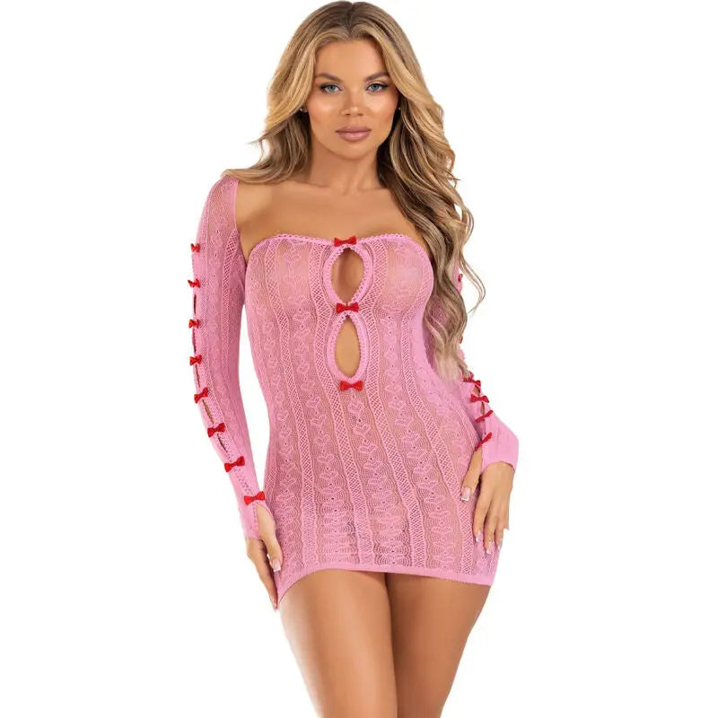 LEG AVENUE - VESTIDO CORAZON & LAZOS ROSA TALLA ÚNICA LEG AVENUE DRESSES