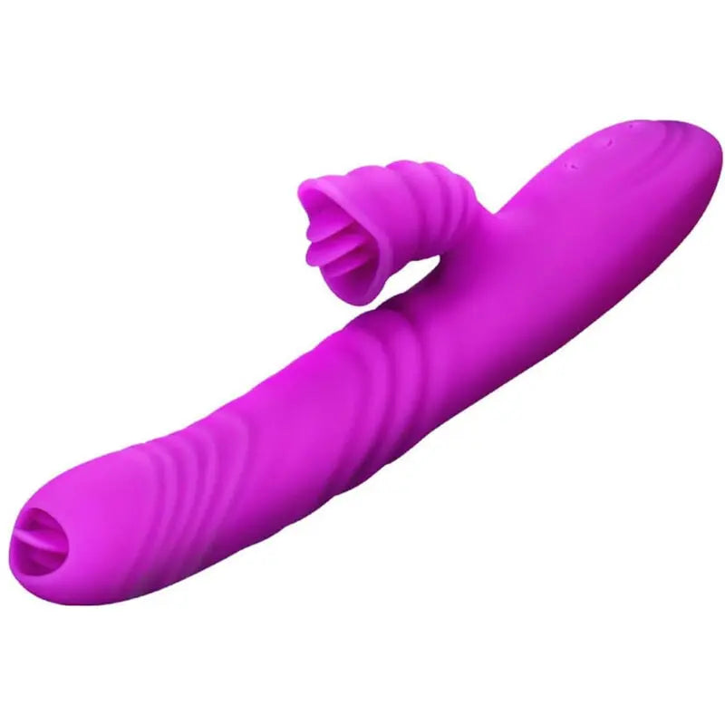 ARMONY - ANGELIA VIBRADOR MULTIFUNCION DOBLE LENGUA EFECTO CALOR VIOLETA ARMONY VIBRATORS