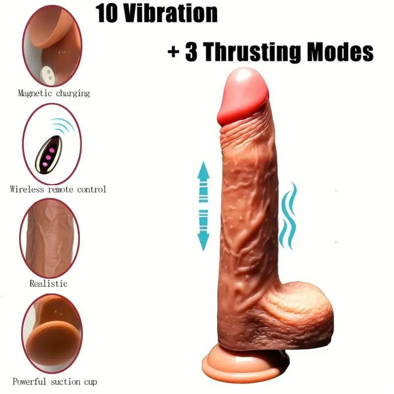 ARMONY - DILDO REALISTICO VIBRADOR & THRUSTING CONTROL REMOTO 22.5 CM ARMONY VIBRATORS