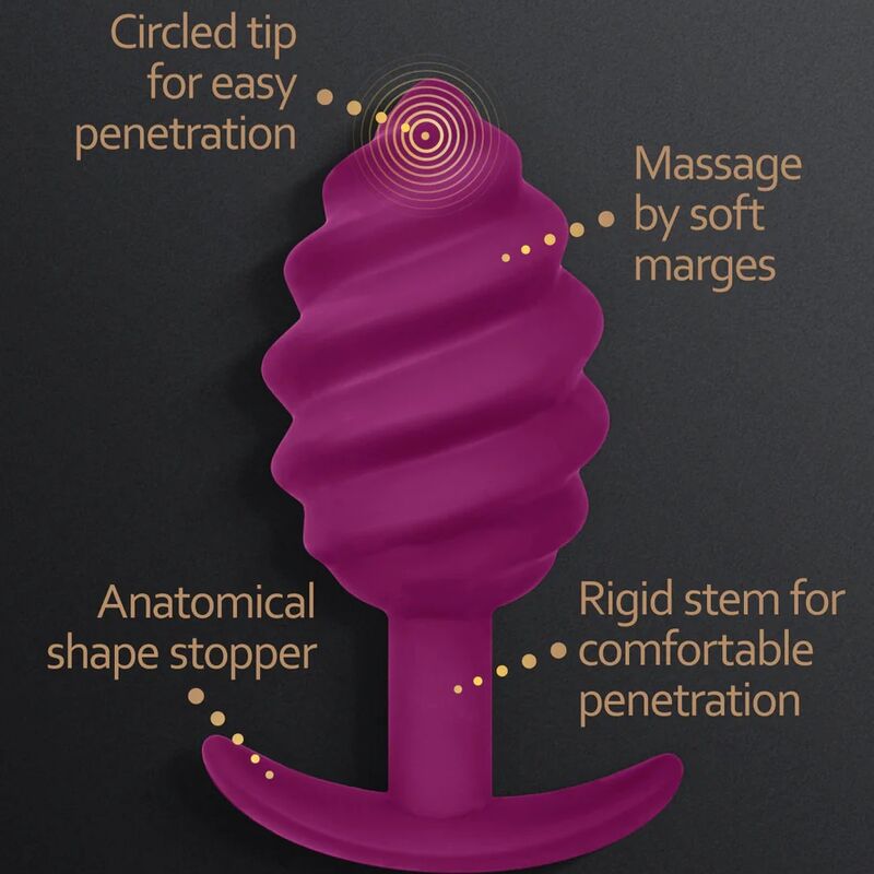 G-VIBE - GPLUG TWIST 2 PLUG ANAL MORADO G-VIBE