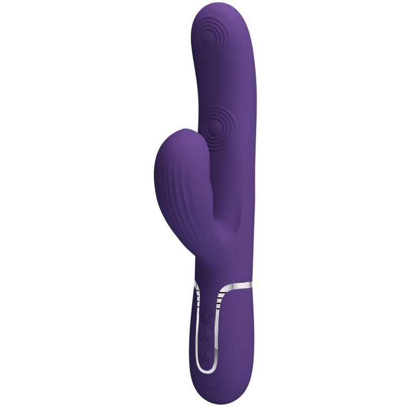PRETTY LOVE - PERLITA VIBRADOR PUNTO G 3 EN 1 MULTIFUNCIÓN MORADO PRETTY LOVE FLIRTATION