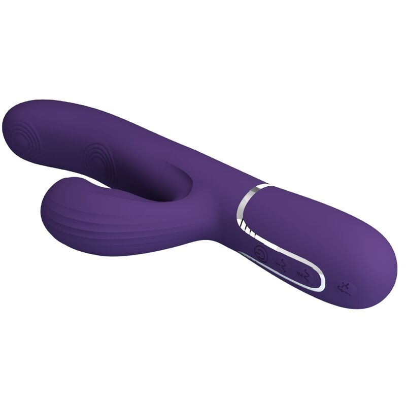 PRETTY LOVE - PERLITA VIBRADOR PUNTO G 3 EN 1 MULTIFUNCIÓN MORADO PRETTY LOVE FLIRTATION