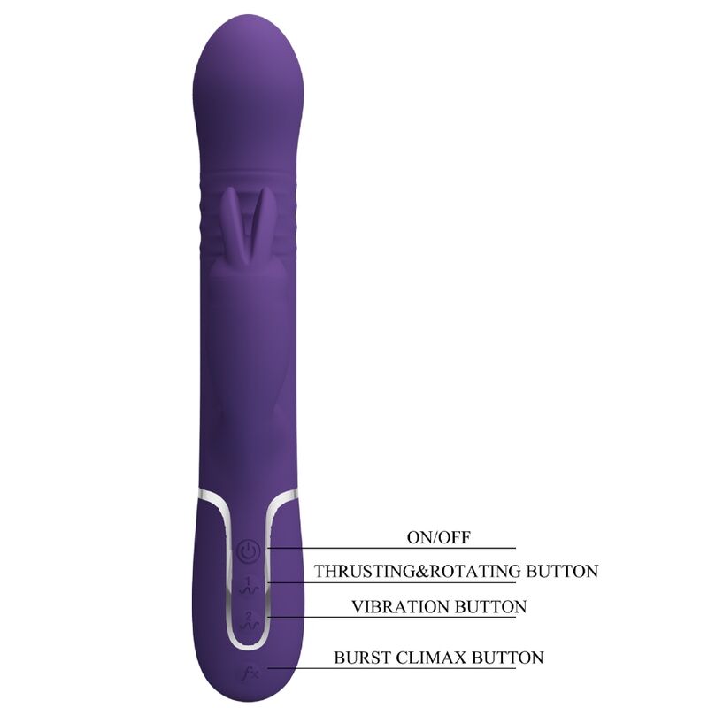 PRETTY LOVE - COALE VIBRADOR RABBIT 4 EN 1 MORADO PRETTY LOVE FLIRTATION