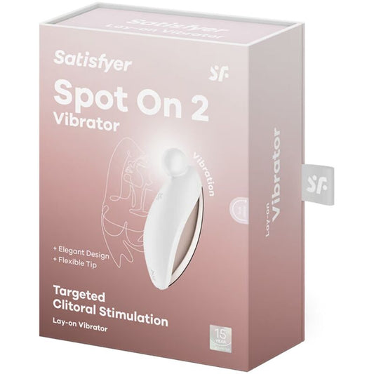 SATISFYER - SPOT ON 2 VIBRADOR LAY-ON BLANCO SATISFYER VIBRATOR