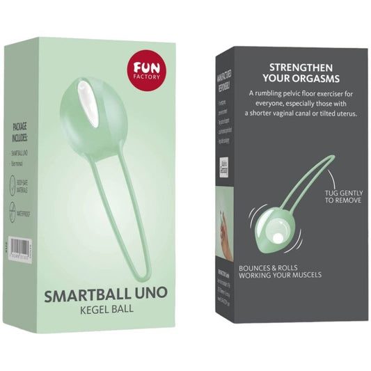FUN FACTORY - SMARTBALL UNO BOLA PELVICA BLANCO / VERDE PISTACHO FUN FACTORY