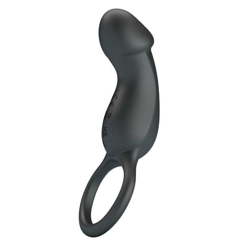 PRETTY LOVE - TRAE ANILLO VIBRADOR CON ESTIMULADOR NEGRO PRETTY LOVE MALE
