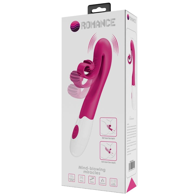 ROMANCE - VIBRADOR Y ESTIMULADOR 30 VELOCIDADES ROSA ROMANCE