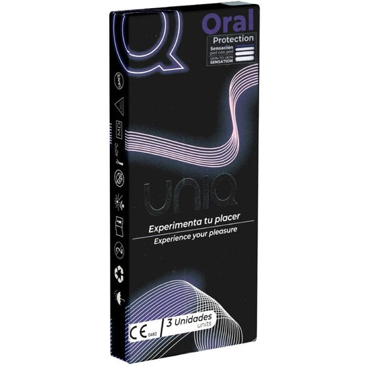 UNIQ - ORAL MASK PRESERVATIVOS SIN LATEX 3 UNIDADES UNIQ