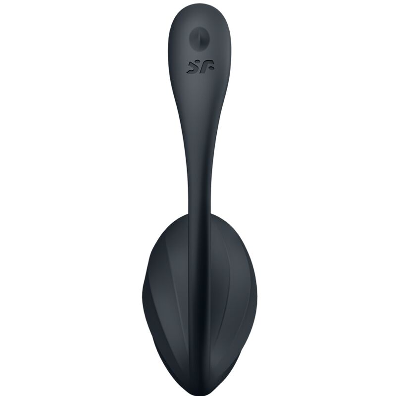SATISFYER - RIBBED PETAL ESTIMULADOR PUNTO G CONTROL REMOTO NEGRO APP GRATUITA SATISFYER PARTNER
