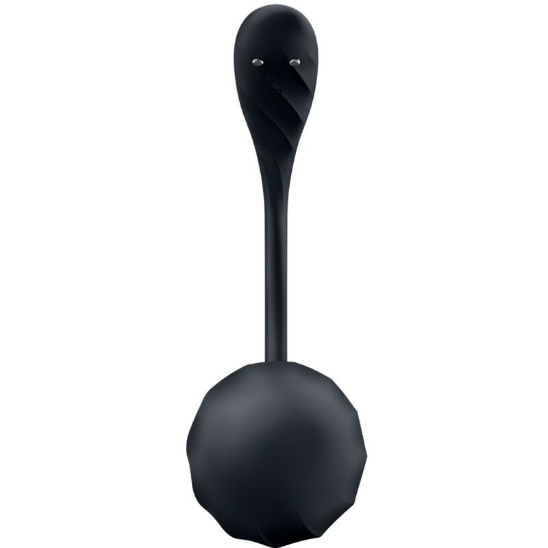 SATISFYER - RIBBED PETAL ESTIMULADOR PUNTO G CONTROL REMOTO NEGRO APP GRATUITA SATISFYER PARTNER