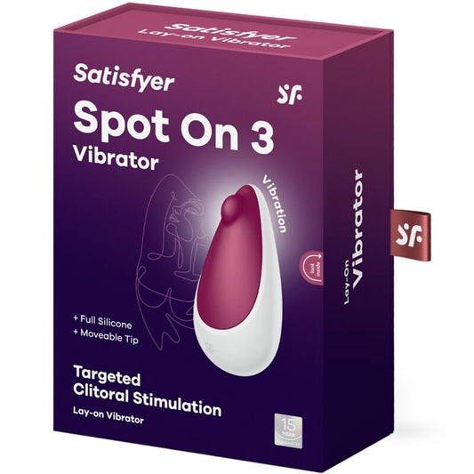 SATISFYER - SPOT ON 3 ESTIMULADOR DE CLÍTORIS ROJO SATISFYER VIBRATOR