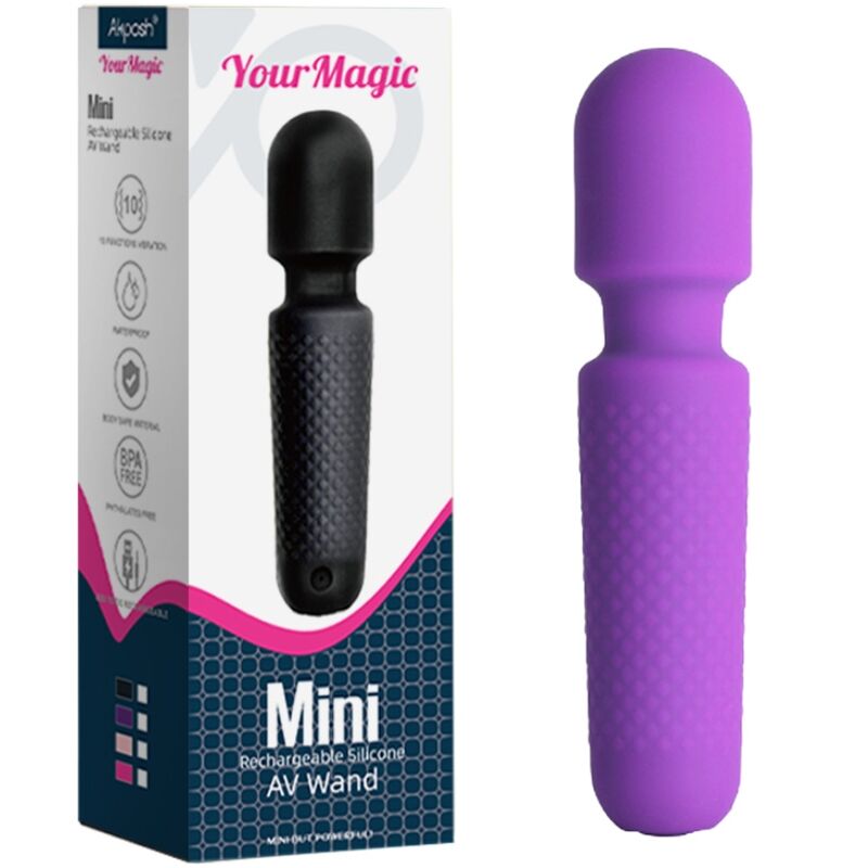 ARMONY - YOUR MAGIC MASAJEADOR & VIBRADOR RECARGABLE 10 VIBRACIONES SILICONA MORADO ARMONY MASSAGERS