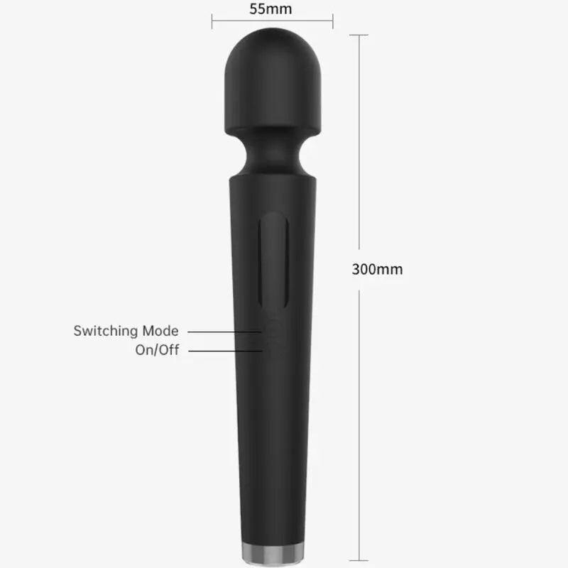 ARMONY - X POWER LARGE MASAJEADOR & VIBRADOR 7 VIBRACIONES NEGRO ARMONY MASSAGERS