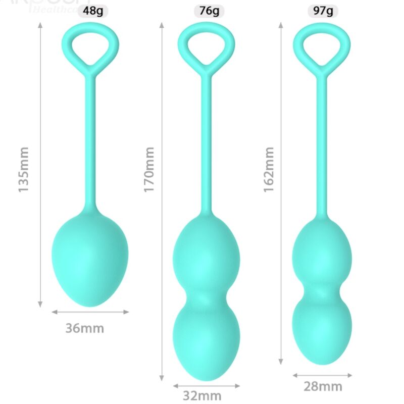 ARMONY - ANABIOSIS PESAS VAGINALES 3 NIVELES VERDE ARMONY WEARABLES