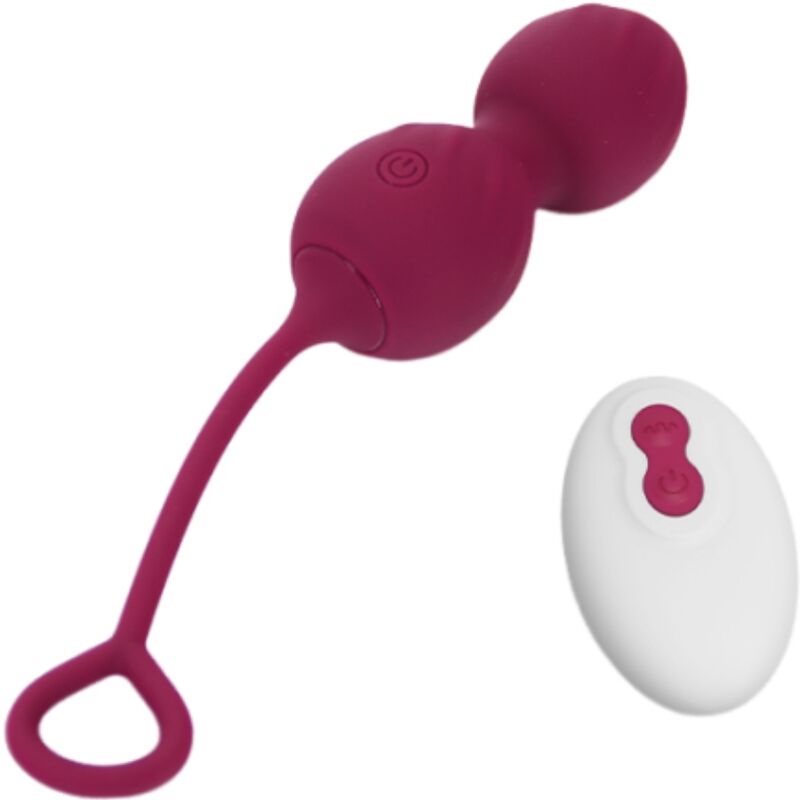 ARMONY - BLOSSOMS PESAS VAGINALES VIBRADOR CONTROL REMOTO 10 VIBRACIONES ROJO OSCURO ARMONY VIBRATORS