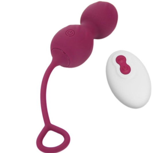 ARMONY - BLOSSOMS PESAS VAGINALES VIBRADOR CONTROL REMOTO 10 VIBRACIONES ROJO OSCURO ARMONY VIBRATORS