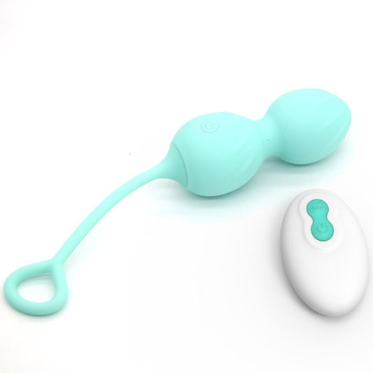 ARMONY - BLOSSOMS PESAS VAGINALES VIBRADOR CONTROL REMOTO 10 VIBRACIONES VERDE ARMONY VIBRATORS