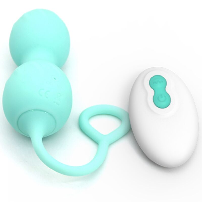 ARMONY - BLOSSOMS PESAS VAGINALES VIBRADOR CONTROL REMOTO 10 VIBRACIONES VERDE ARMONY VIBRATORS