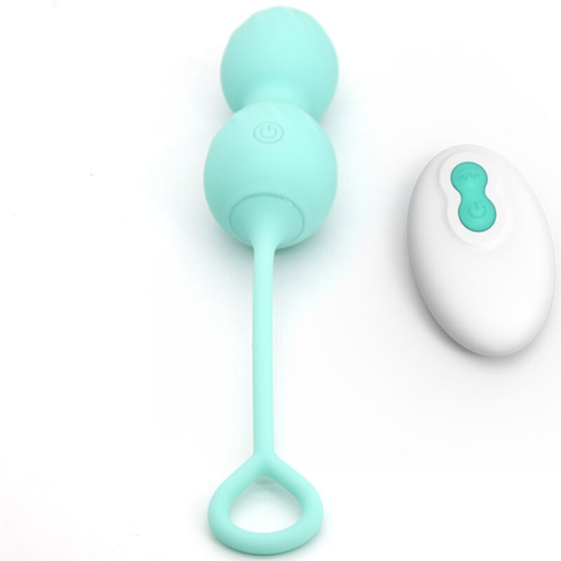 ARMONY - BLOSSOMS PESAS VAGINALES VIBRADOR CONTROL REMOTO 10 VIBRACIONES VERDE ARMONY VIBRATORS