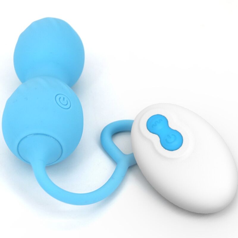 ARMONY - BLOSSOMS PESAS VAGINALES VIBRADOR CONTROL REMOTO 10 VIBRACIONES AZUL ARMONY VIBRATORS