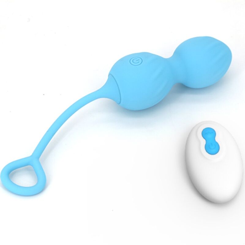 ARMONY - BLOSSOMS PESAS VAGINALES VIBRADOR CONTROL REMOTO 10 VIBRACIONES AZUL ARMONY VIBRATORS