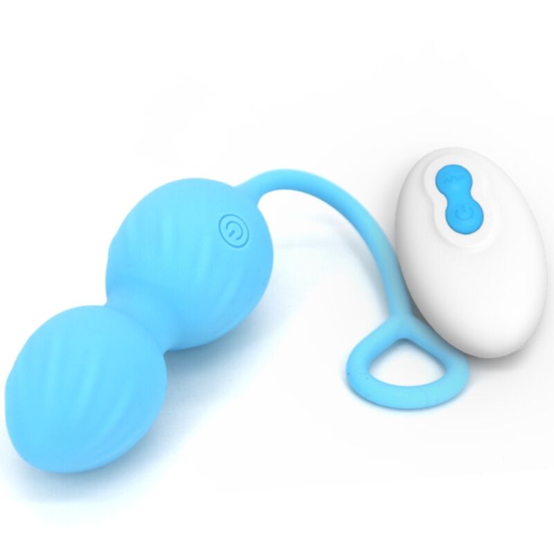 ARMONY - BLOSSOMS PESAS VAGINALES VIBRADOR CONTROL REMOTO 10 VIBRACIONES AZUL ARMONY VIBRATORS